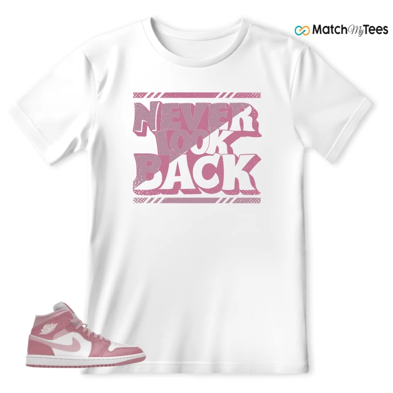 NIKE AIR JORDAN 1 MID ELEMENTAL PINK ICED CARMINE (WOMEN'S) SNEAKER Matching Tees t-shirt