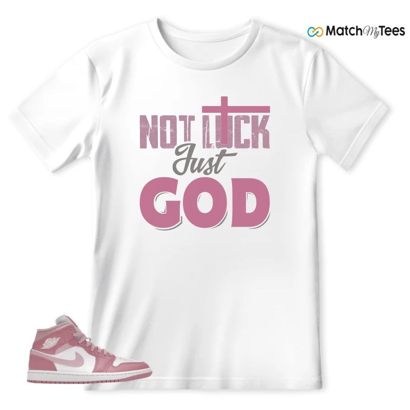 NIKE AIR JORDAN 1 MID ELEMENTAL PINK ICED CARMINE (WOMEN'S) SNEAKER Matching Tees t-shirt