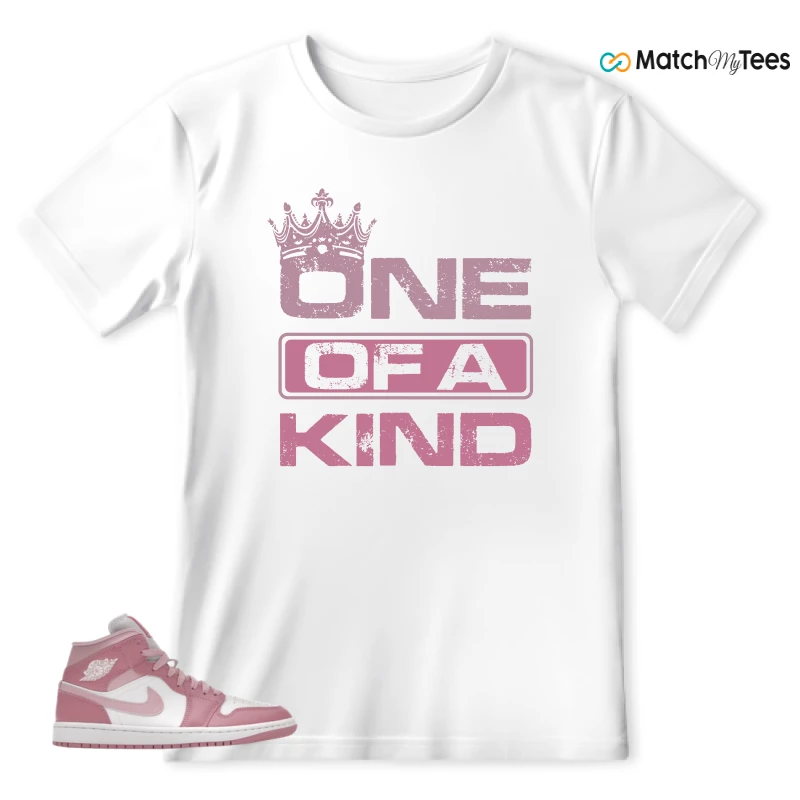 NIKE AIR JORDAN 1 MID ELEMENTAL PINK ICED CARMINE (WOMEN'S) SNEAKER Matching Tees t-shirt