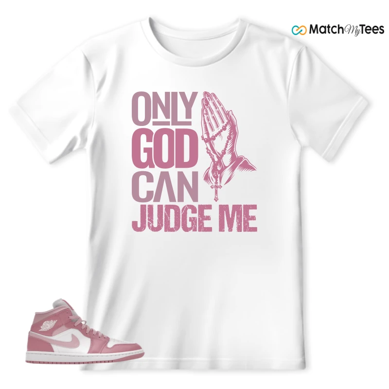 NIKE AIR JORDAN 1 MID ELEMENTAL PINK ICED CARMINE (WOMEN'S) SNEAKER Matching Tees t-shirt