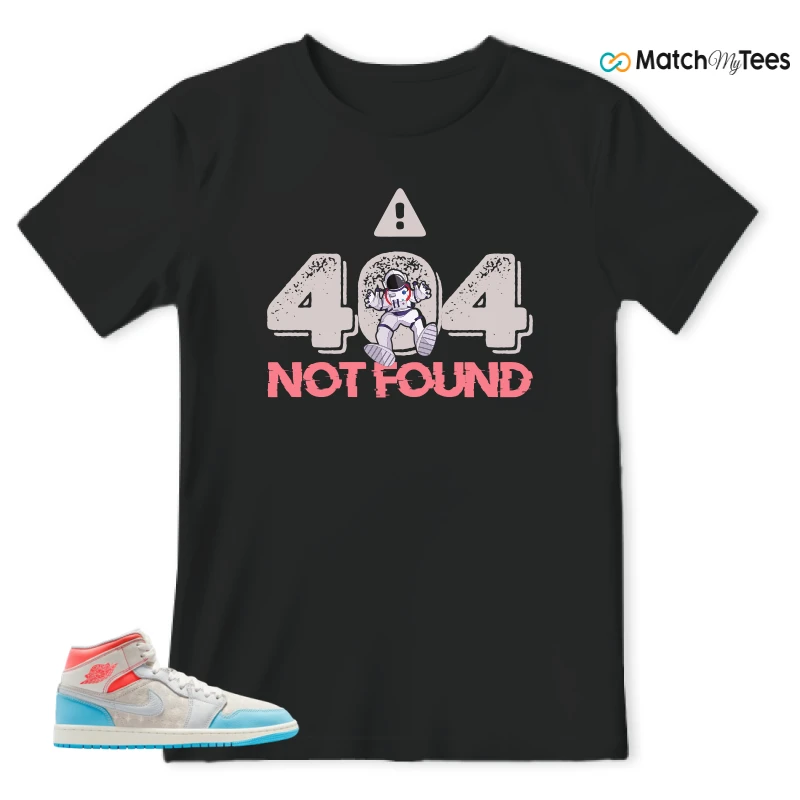 NIKE AIR JORDAN 1 MID SAIL HOT LAVA BLUE CHILL SNEAKER Matching Tees t-shirt