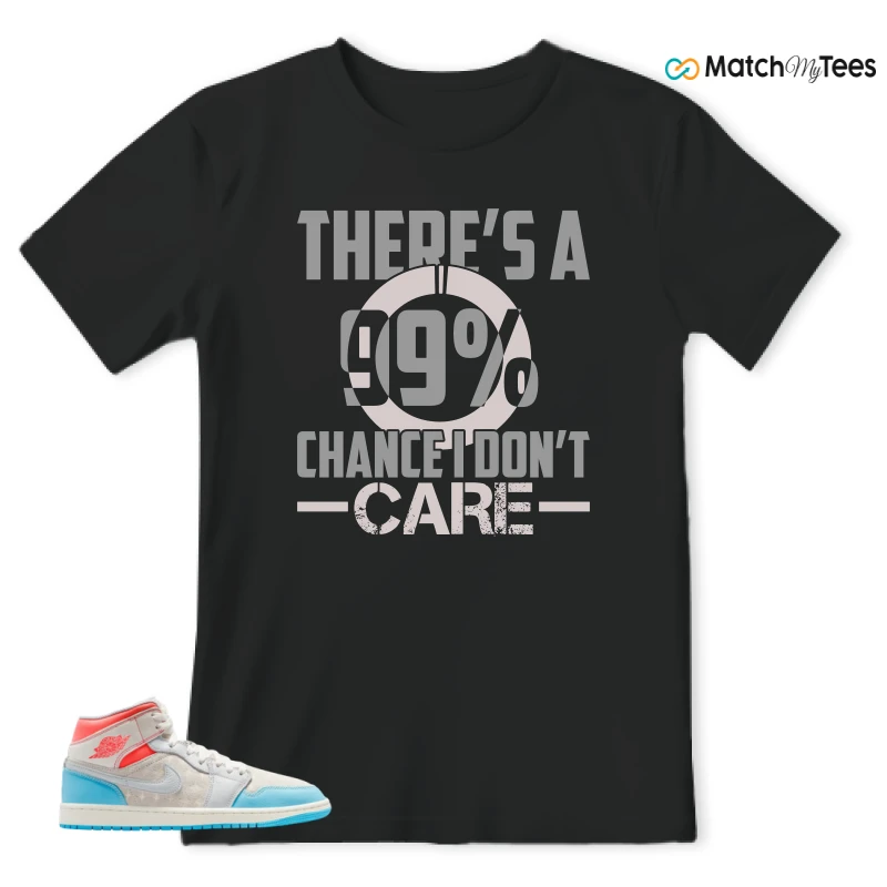 NIKE AIR JORDAN 1 MID SAIL HOT LAVA BLUE CHILL SNEAKER Matching Tees t-shirt