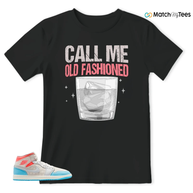 NIKE AIR JORDAN 1 MID SAIL HOT LAVA BLUE CHILL SNEAKER Matching Tees t-shirt