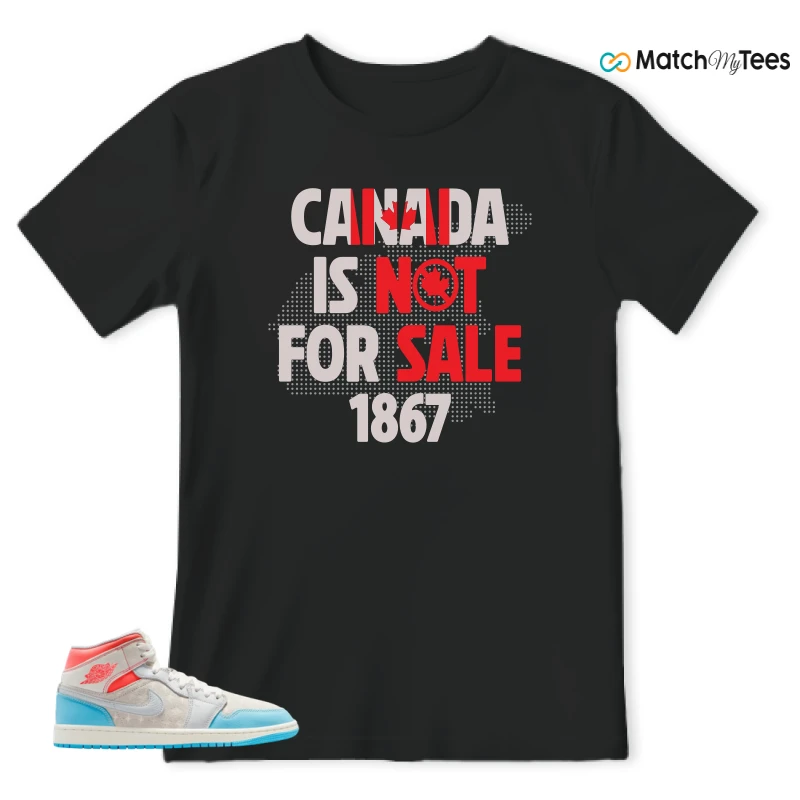 NIKE AIR JORDAN 1 MID SAIL HOT LAVA BLUE CHILL SNEAKER Matching Tees t-shirt