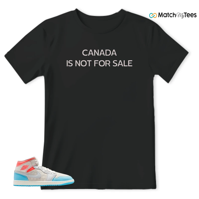NIKE AIR JORDAN 1 MID SAIL HOT LAVA BLUE CHILL SNEAKER Matching Tees t-shirt