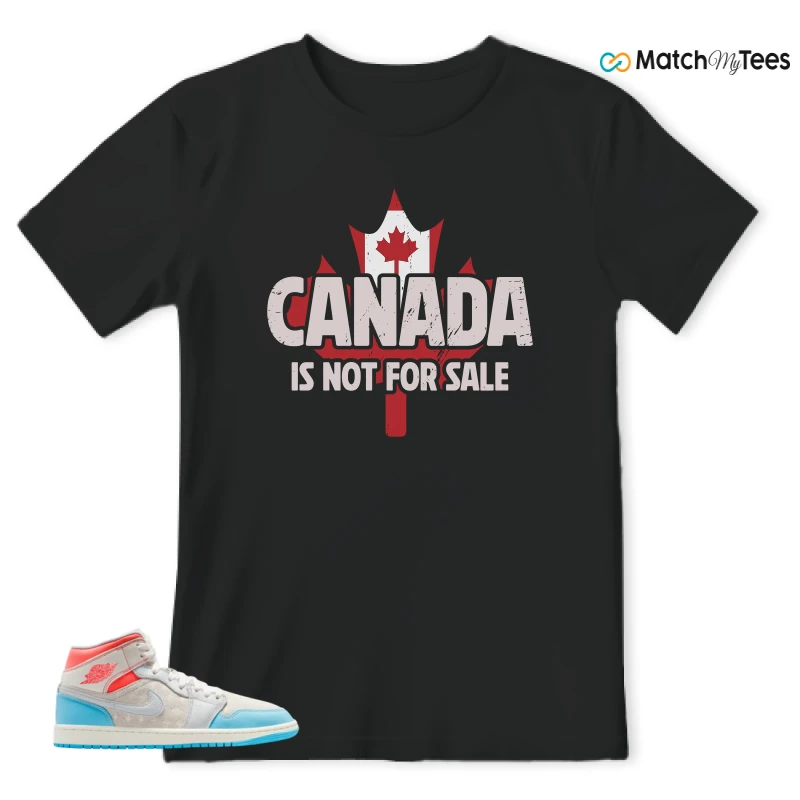NIKE AIR JORDAN 1 MID SAIL HOT LAVA BLUE CHILL SNEAKER Matching Tees t-shirt