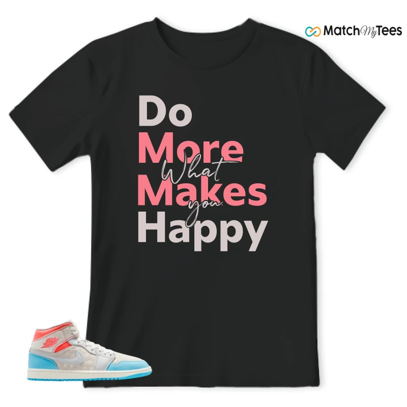 NIKE AIR JORDAN 1 MID SAIL HOT LAVA BLUE CHILL SNEAKER Matching Tees t-shirt