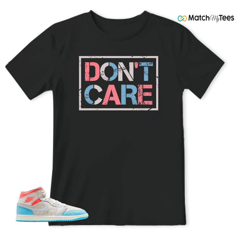 NIKE AIR JORDAN 1 MID SAIL HOT LAVA BLUE CHILL SNEAKER Matching Tees t-shirt