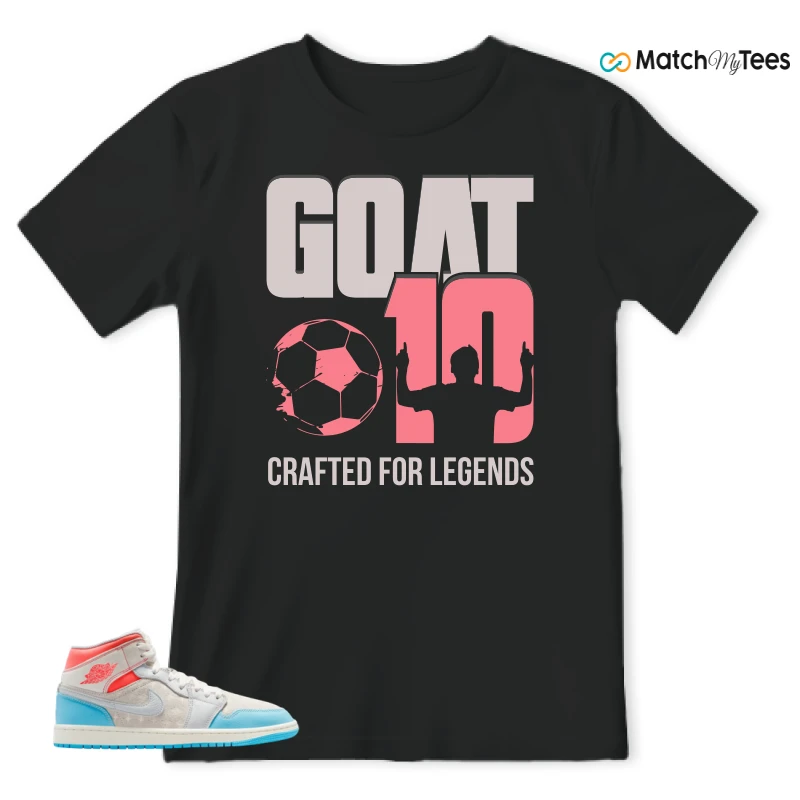 NIKE AIR JORDAN 1 MID SAIL HOT LAVA BLUE CHILL SNEAKER Matching Tees t-shirt
