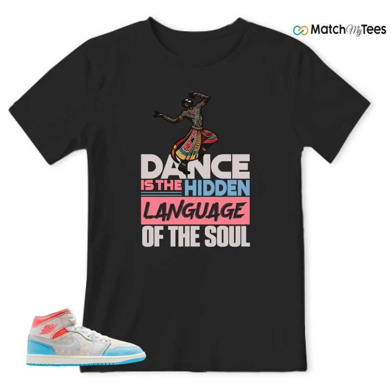 NIKE AIR JORDAN 1 MID SAIL HOT LAVA BLUE CHILL SNEAKER Matching Tees t-shirt