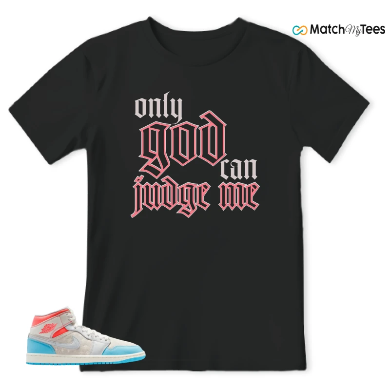 NIKE AIR JORDAN 1 MID SAIL HOT LAVA BLUE CHILL SNEAKER Matching Tees t-shirt