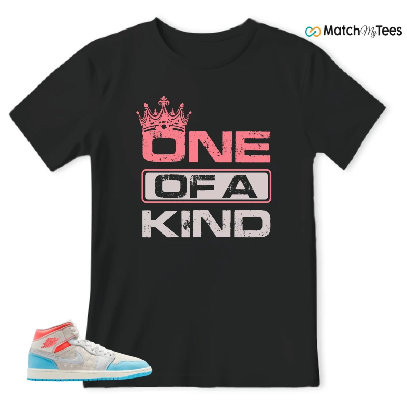 NIKE AIR JORDAN 1 MID SAIL HOT LAVA BLUE CHILL SNEAKER Matching Tees t-shirt