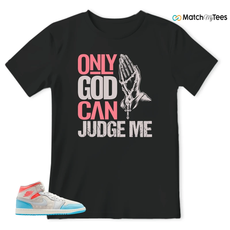 NIKE AIR JORDAN 1 MID SAIL HOT LAVA BLUE CHILL SNEAKER Matching Tees t-shirt