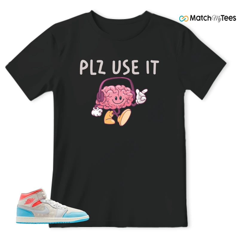 NIKE AIR JORDAN 1 MID SAIL HOT LAVA BLUE CHILL SNEAKER Matching Tees t-shirt