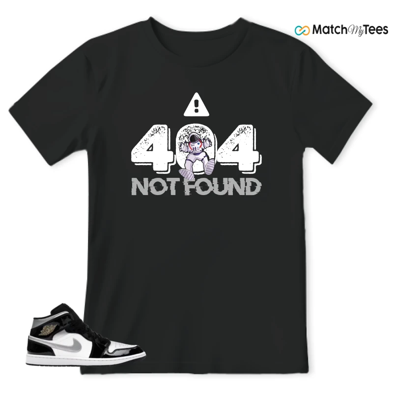 NIKE AIR JORDAN 1 MID SE BLACK WHITE SNEAKER Matching Tees t-shirt