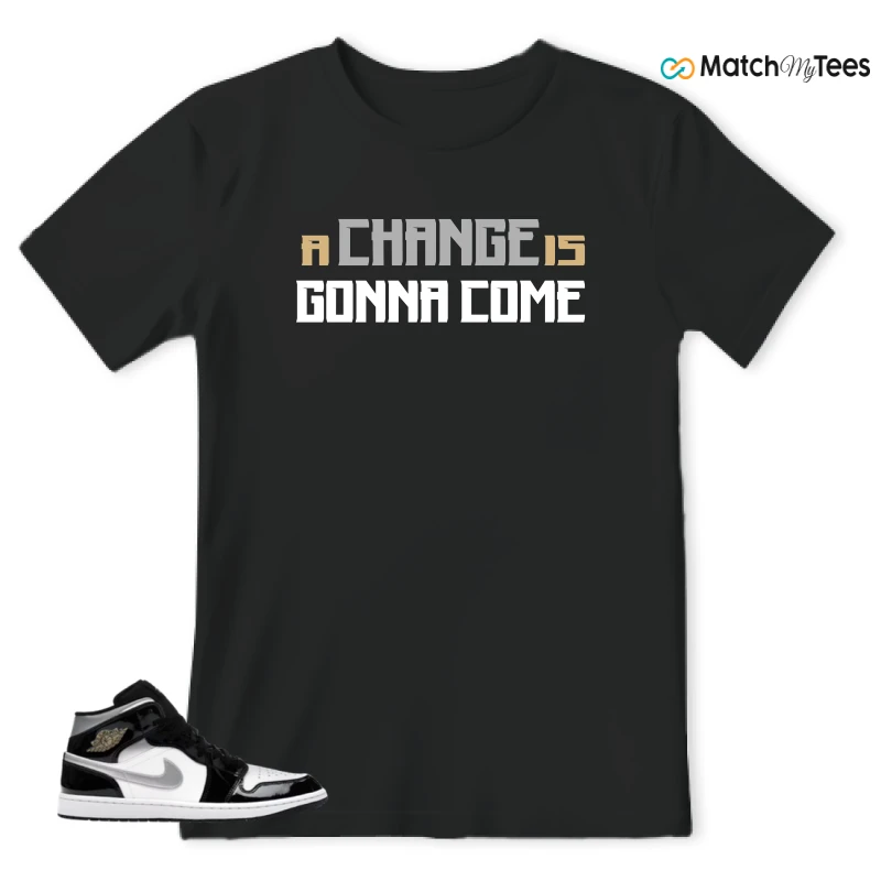 NIKE AIR JORDAN 1 MID SE BLACK WHITE SNEAKER Matching Tees t-shirt