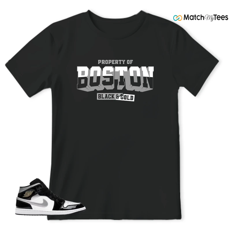 NIKE AIR JORDAN 1 MID SE BLACK WHITE SNEAKER Matching Tees t-shirt