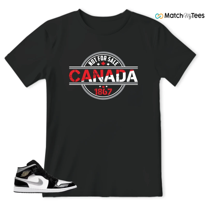 NIKE AIR JORDAN 1 MID SE BLACK WHITE SNEAKER Matching Tees t-shirt