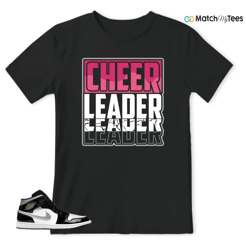 NIKE AIR JORDAN 1 MID SE BLACK WHITE SNEAKER Matching Tees t-shirt