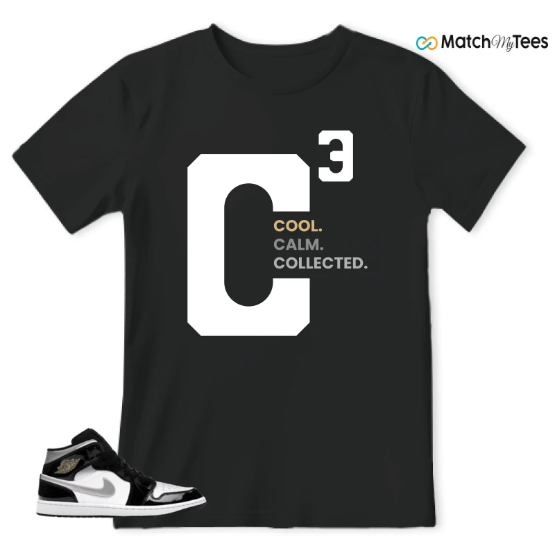 NIKE AIR JORDAN 1 MID SE BLACK WHITE SNEAKER Matching Tees t-shirt