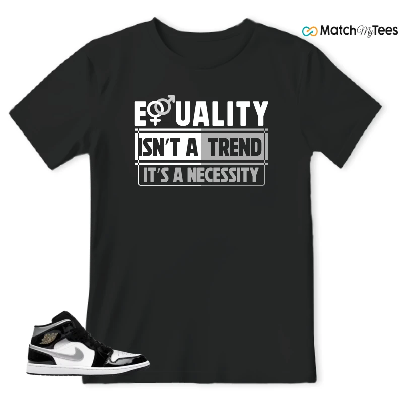 NIKE AIR JORDAN 1 MID SE BLACK WHITE SNEAKER Matching Tees t-shirt