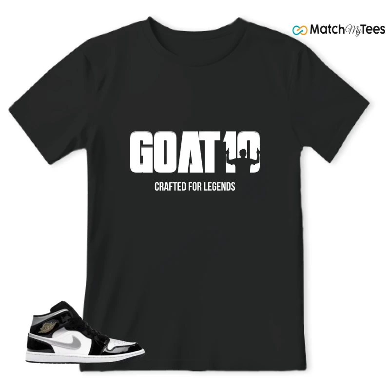 NIKE AIR JORDAN 1 MID SE BLACK WHITE SNEAKER Matching Tees t-shirt