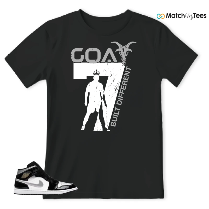 NIKE AIR JORDAN 1 MID SE BLACK WHITE SNEAKER Matching Tees t-shirt