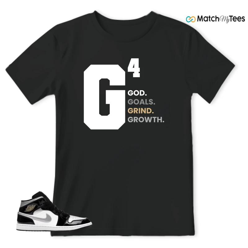 NIKE AIR JORDAN 1 MID SE BLACK WHITE SNEAKER Matching Tees t-shirt