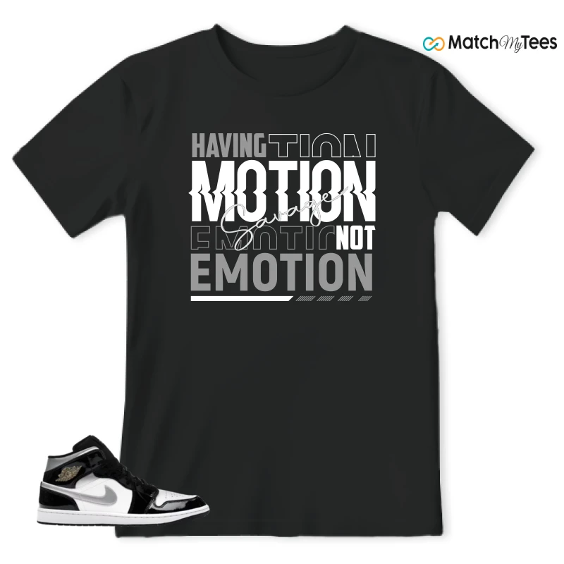 NIKE AIR JORDAN 1 MID SE BLACK WHITE SNEAKER Matching Tees t-shirt