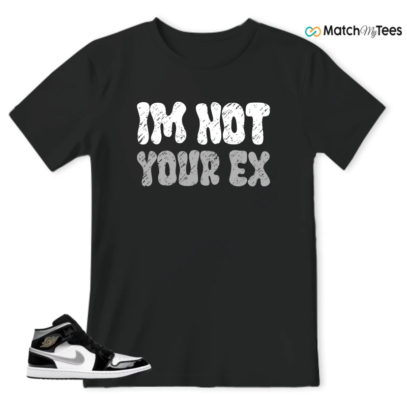 NIKE AIR JORDAN 1 MID SE BLACK WHITE SNEAKER Matching Tees t-shirt