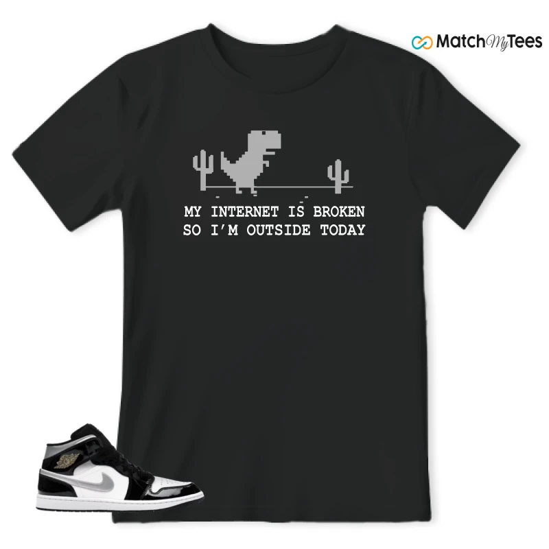 NIKE AIR JORDAN 1 MID SE BLACK WHITE SNEAKER Matching Tees t-shirt