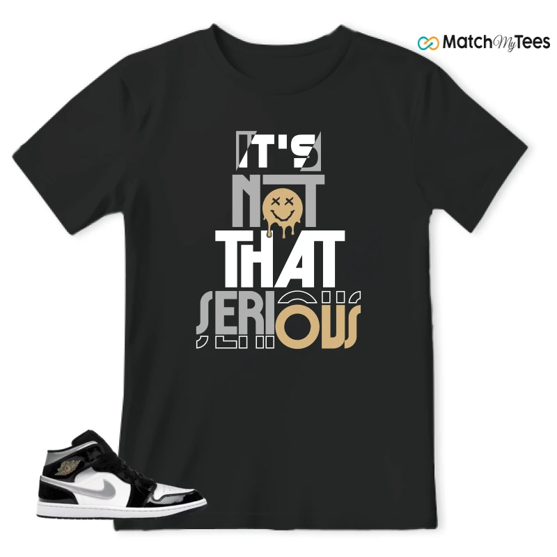 NIKE AIR JORDAN 1 MID SE BLACK WHITE SNEAKER Matching Tees t-shirt