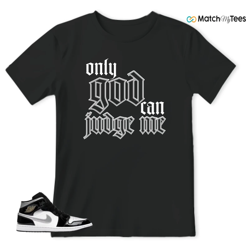 NIKE AIR JORDAN 1 MID SE BLACK WHITE SNEAKER Matching Tees t-shirt