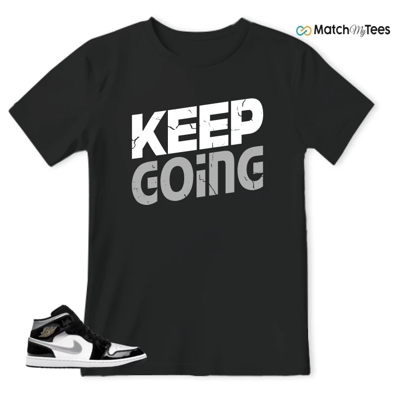 NIKE AIR JORDAN 1 MID SE BLACK WHITE SNEAKER Matching Tees t-shirt