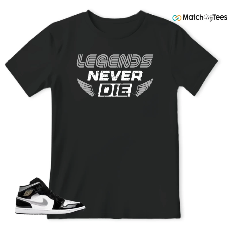 NIKE AIR JORDAN 1 MID SE BLACK WHITE SNEAKER Matching Tees t-shirt