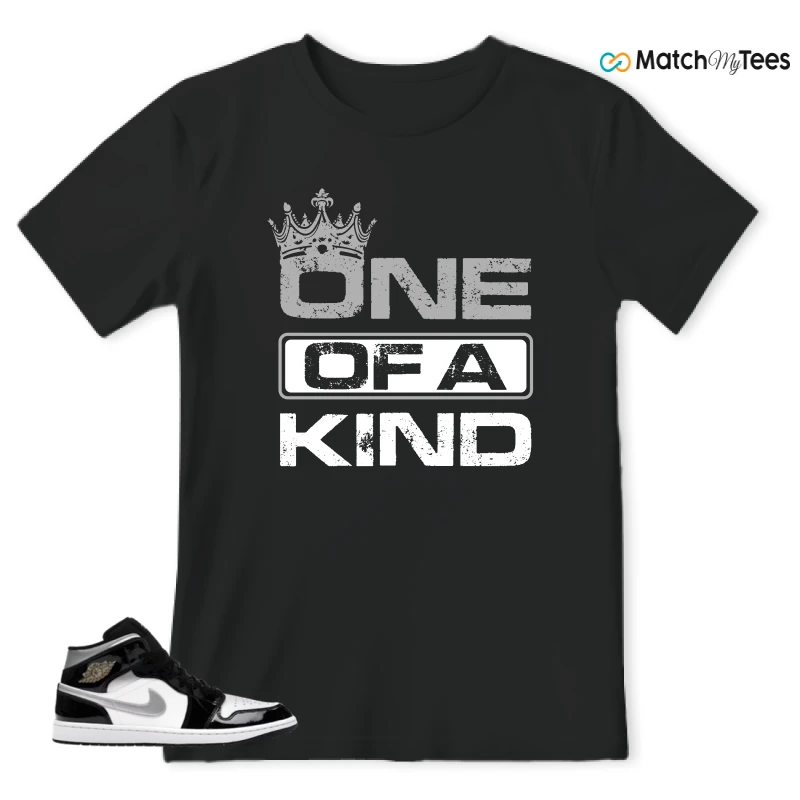 NIKE AIR JORDAN 1 MID SE BLACK WHITE SNEAKER Matching Tees t-shirt