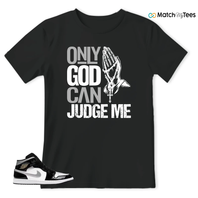 NIKE AIR JORDAN 1 MID SE BLACK WHITE SNEAKER Matching Tees t-shirt