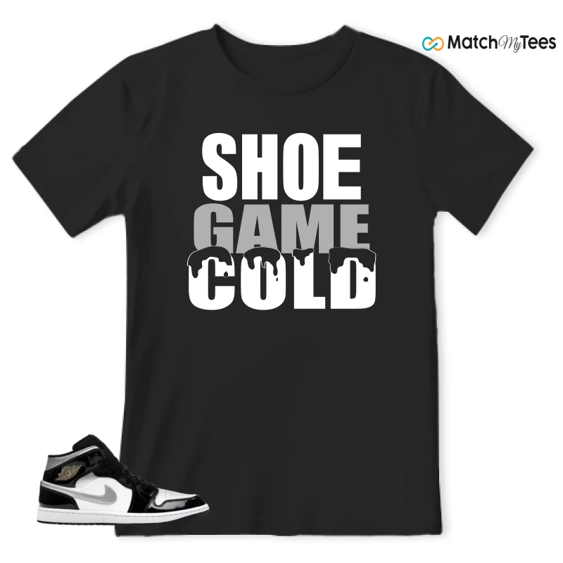NIKE AIR JORDAN 1 MID SE BLACK WHITE SNEAKER Matching Tees t-shirt