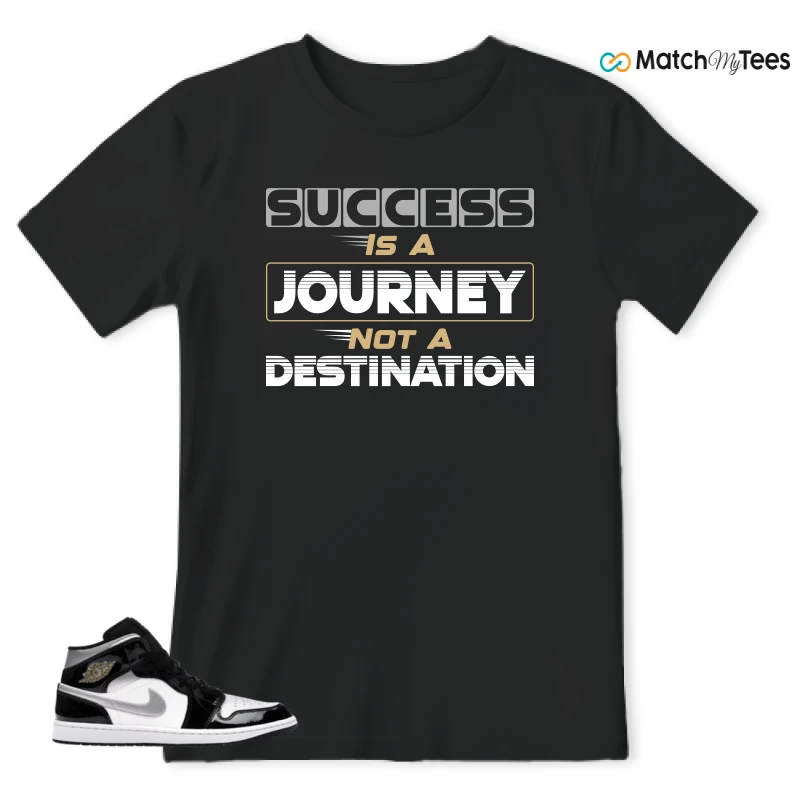NIKE AIR JORDAN 1 MID SE BLACK WHITE SNEAKER Matching Tees t-shirt
