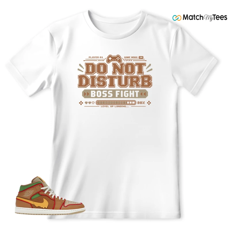 NIKE AIR JORDAN 1 MID SE CHEESEBURGER SNEAKER Matching Tees t-shirt