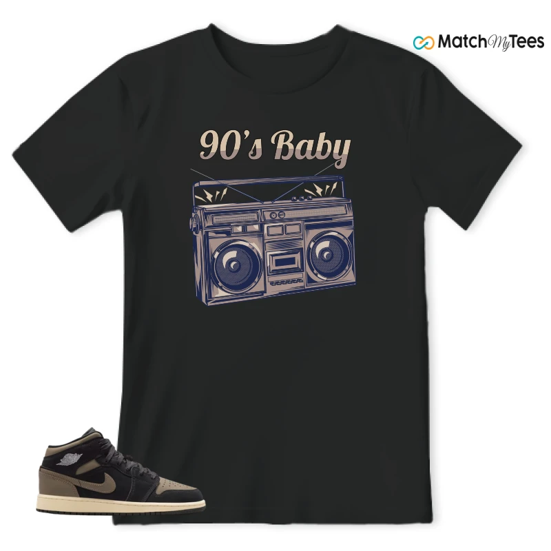 NIKE AIR JORDAN 1 MID SE OLIVE GREY SNEAKER Matching Tees t-shirt