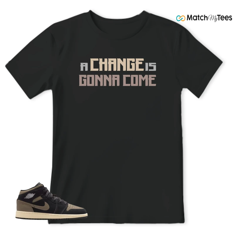NIKE AIR JORDAN 1 MID SE OLIVE GREY SNEAKER Matching Tees t-shirt