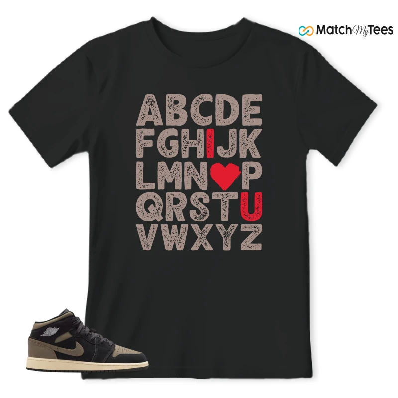 NIKE AIR JORDAN 1 MID SE OLIVE GREY SNEAKER Matching Tees t-shirt