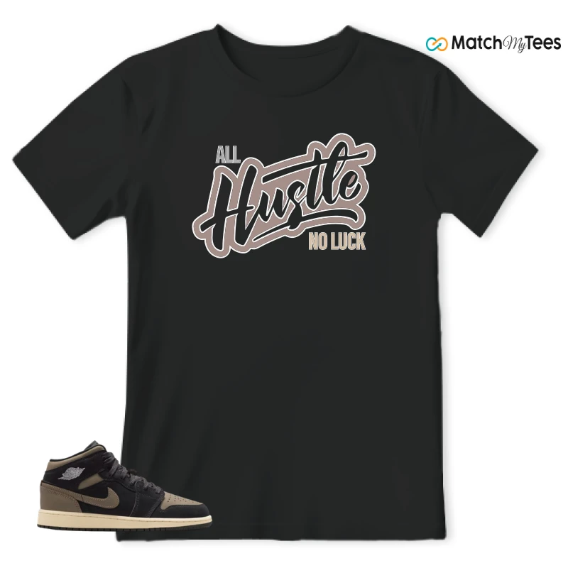 NIKE AIR JORDAN 1 MID SE OLIVE GREY SNEAKER Matching Tees t-shirt