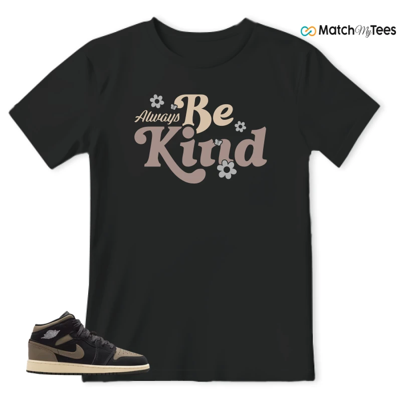 NIKE AIR JORDAN 1 MID SE OLIVE GREY SNEAKER Matching Tees t-shirt
