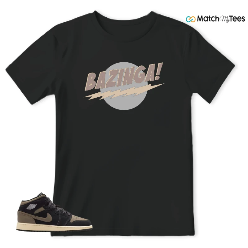 NIKE AIR JORDAN 1 MID SE OLIVE GREY SNEAKER Matching Tees t-shirt