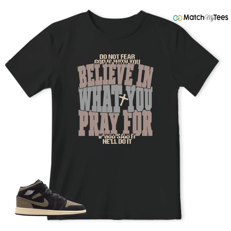 NIKE AIR JORDAN 1 MID SE OLIVE GREY SNEAKER Matching Tees t-shirt