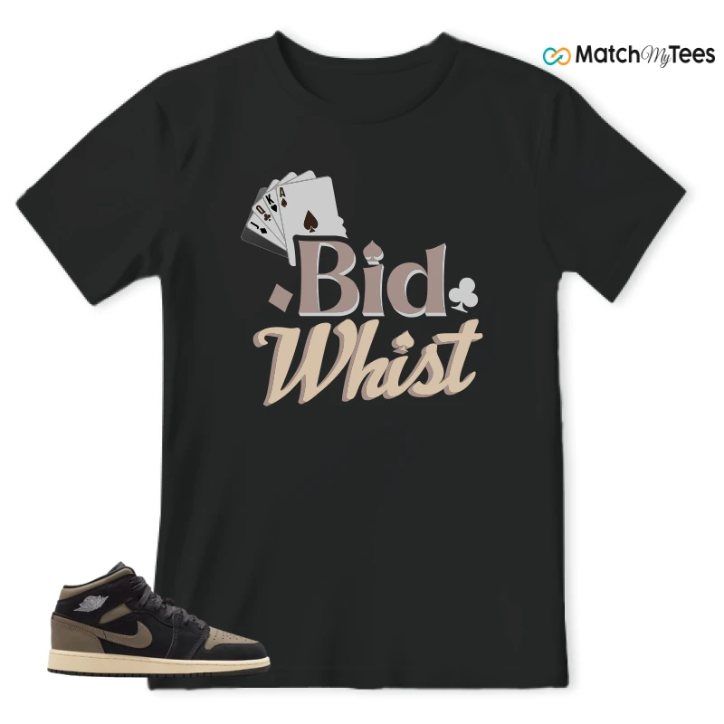 NIKE AIR JORDAN 1 MID SE OLIVE GREY SNEAKER Matching Tees t-shirt