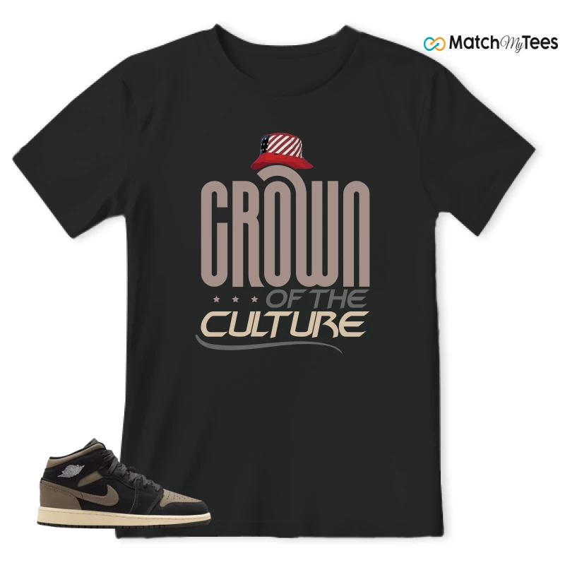 NIKE AIR JORDAN 1 MID SE OLIVE GREY SNEAKER Matching Tees t-shirt