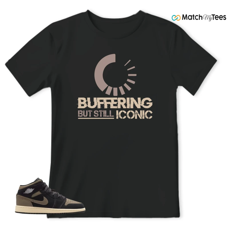 NIKE AIR JORDAN 1 MID SE OLIVE GREY SNEAKER Matching Tees t-shirt